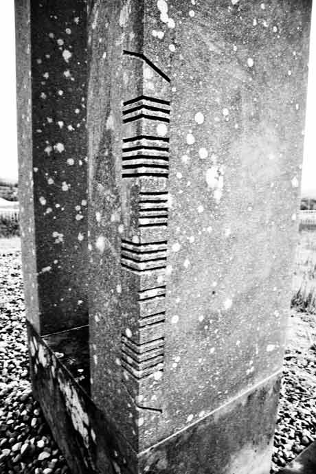 close up of carvings in the standing stones