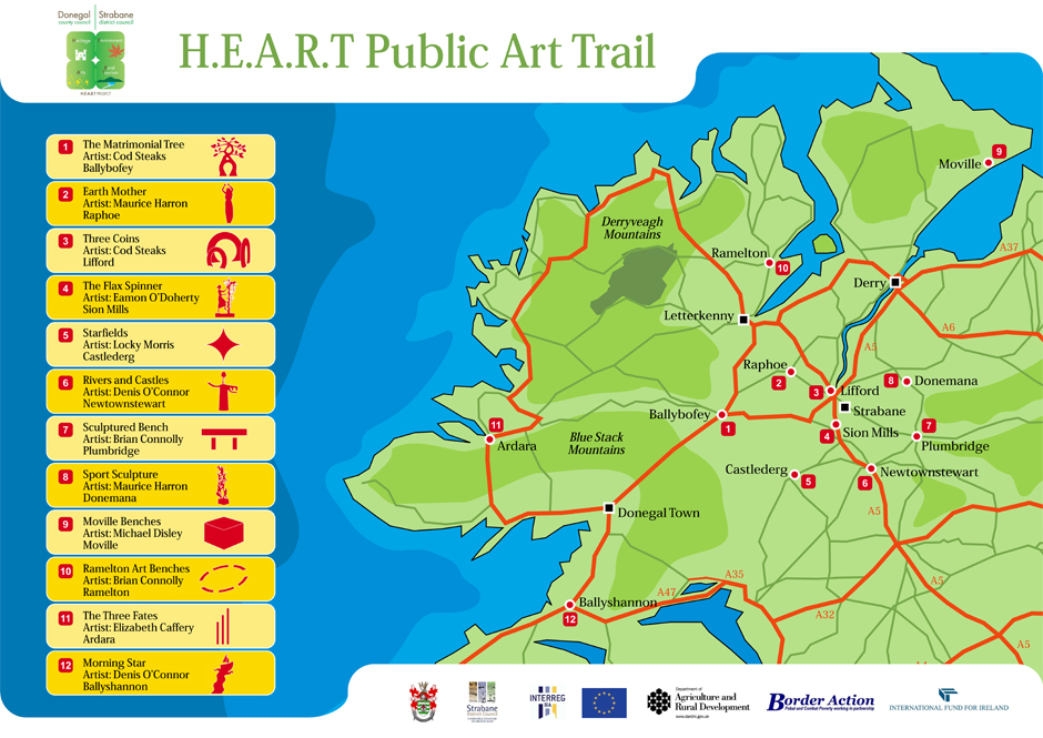 heart map of donegal